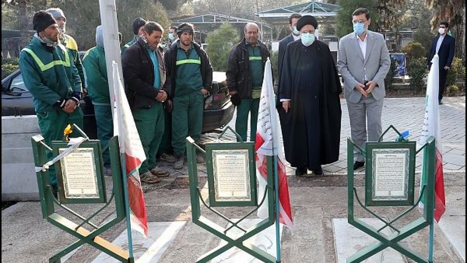 رئیس جمهور در مزار شهدای بهشت زهرا