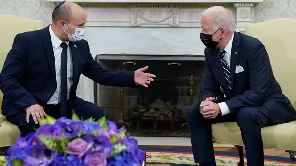 گفت‌وگوی تلفنی بایدن و نخست وزیر رژیم صهیونیستی درباره ایران