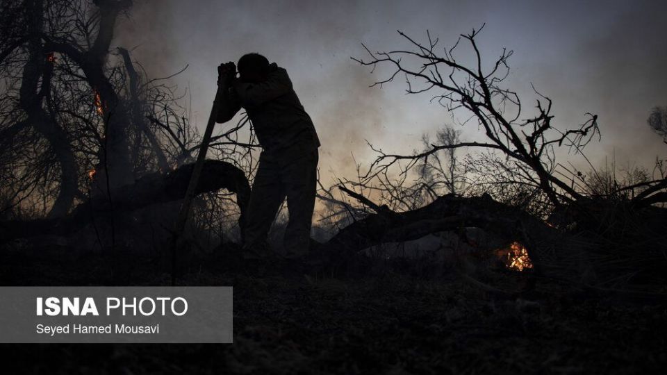 آتش‌سوزی در اراضی جنگلی پارک ملی کرخه