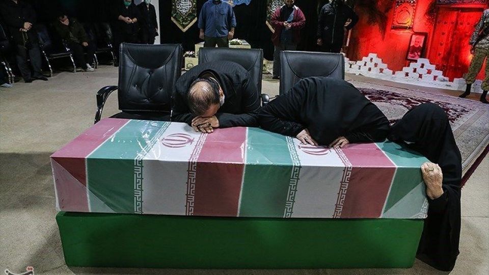 مراسم وداع با پیکر شهید مدافع حرم امیرعلی محمدیان