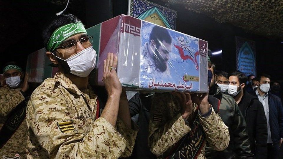 مراسم وداع با پیکر شهید مدافع حرم امیرعلی محمدیان