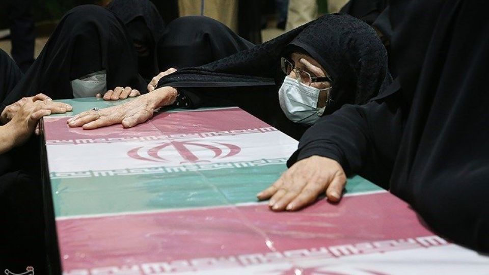 مراسم وداع با پیکر شهید مدافع حرم امیرعلی محمدیان