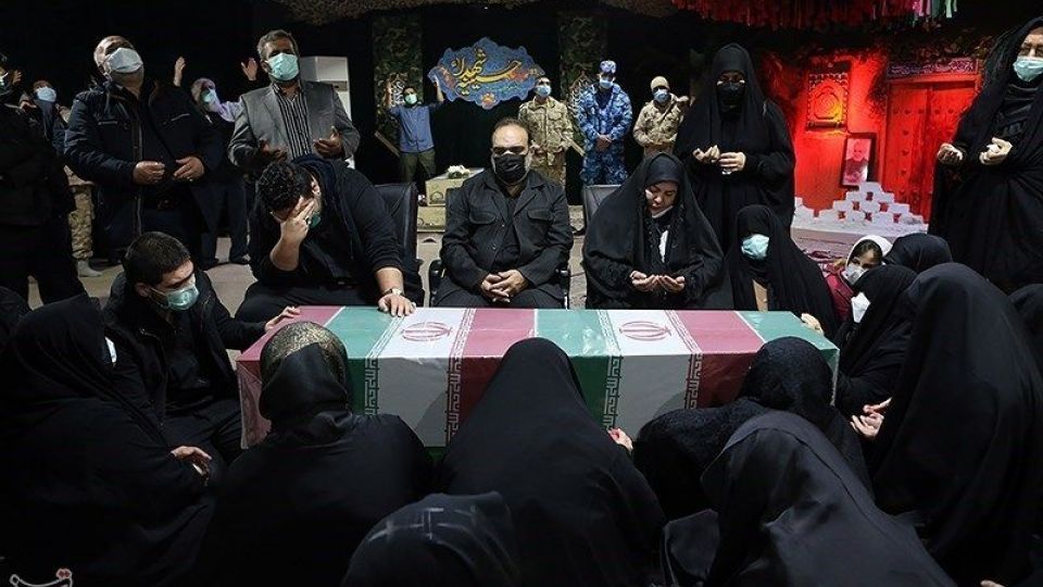 مراسم وداع با پیکر شهید مدافع حرم امیرعلی محمدیان