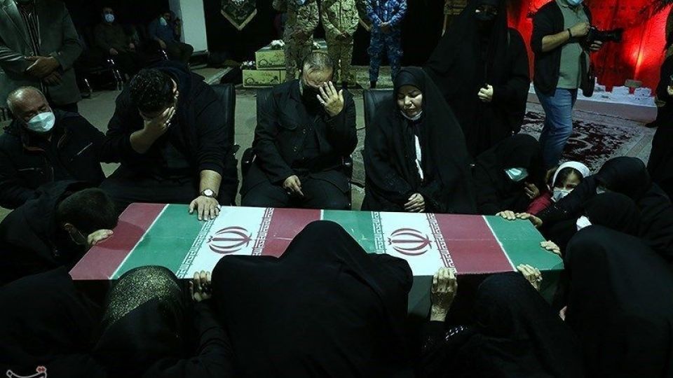 مراسم وداع با پیکر شهید مدافع حرم امیرعلی محمدیان