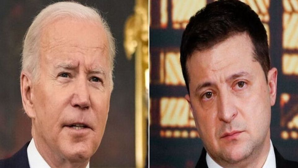 گفت‌وگوی ۴۰ دقیقه ای بایدن و زلنسکی درباره کمک‌های دفاعی