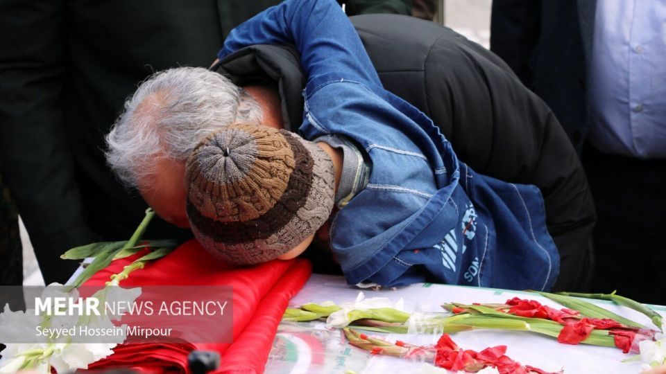 تشییع پیکر «احسان پای خسته» شهید انتظامی در مشهد