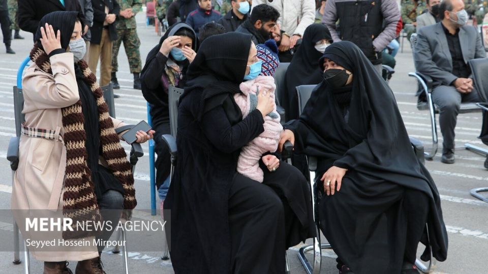 تشییع پیکر «احسان پای خسته» شهید انتظامی در مشهد