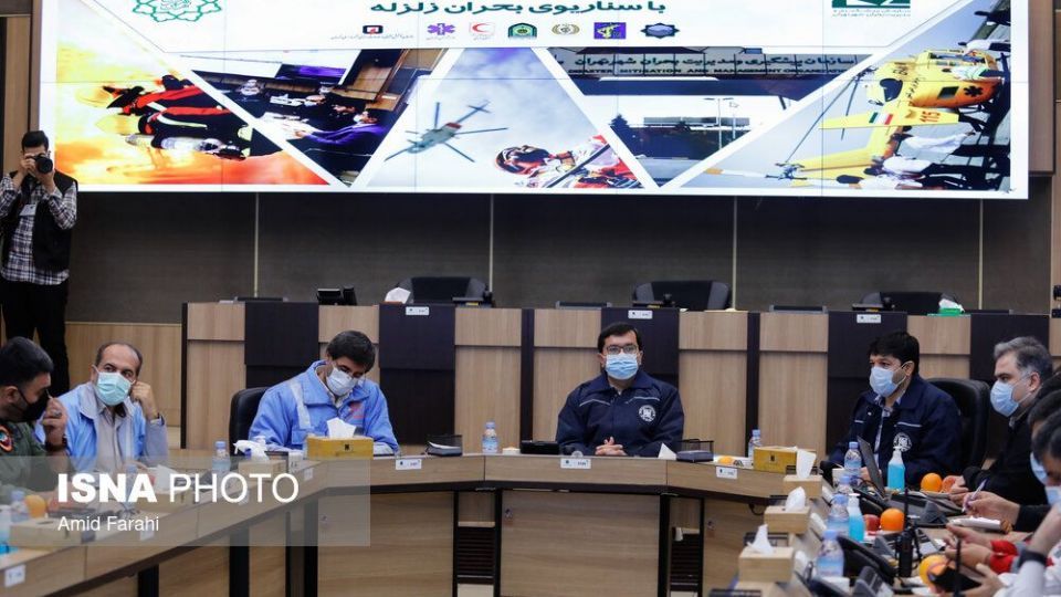 رزمایش مشترک امداد هوایی شهر تهران با سناریوی بحران زلزله   