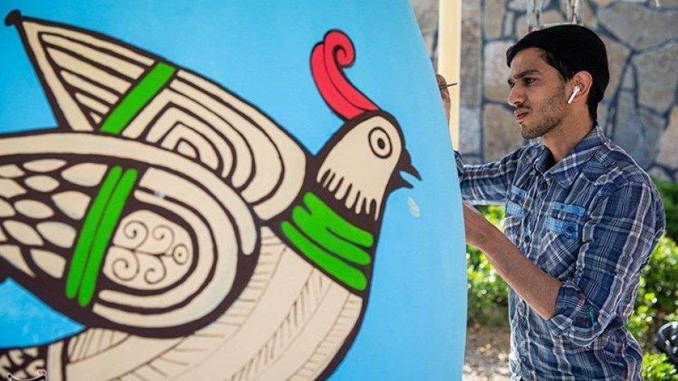  تخم‌مرغ‌ رنگی عید در دریاچه چیتگر تهران