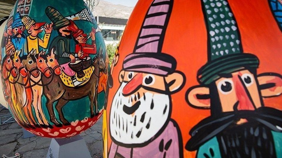  تخم‌مرغ‌ رنگی عید در دریاچه چیتگر تهران