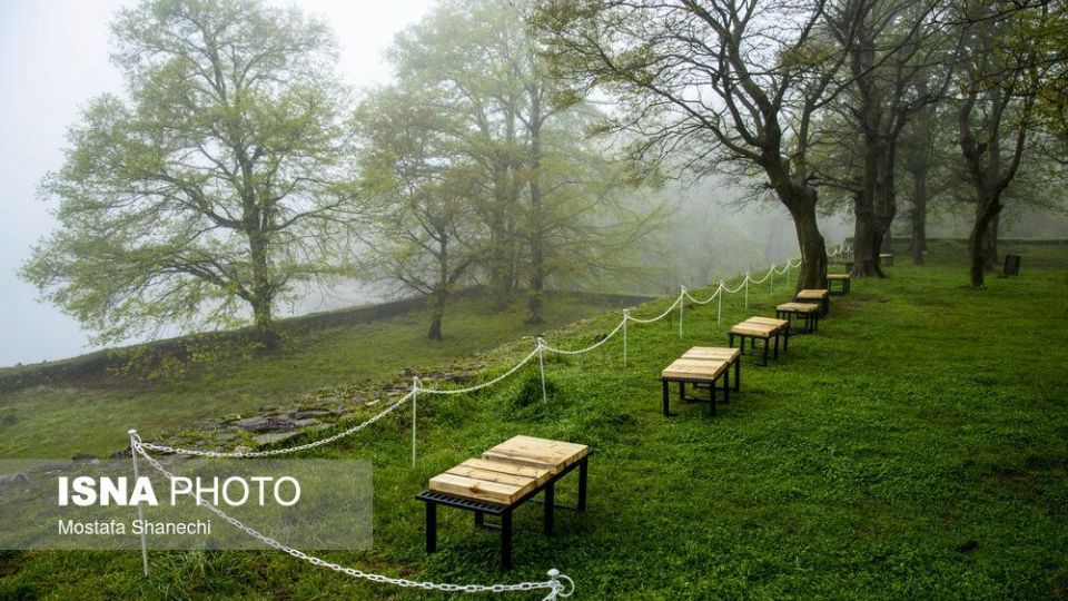 مسافران نوروزی منطقه گردشگری عباس آباد بهشهر