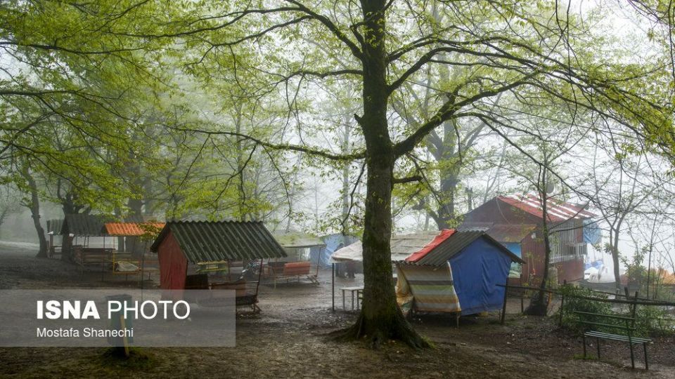 مسافران نوروزی منطقه گردشگری عباس آباد بهشهر