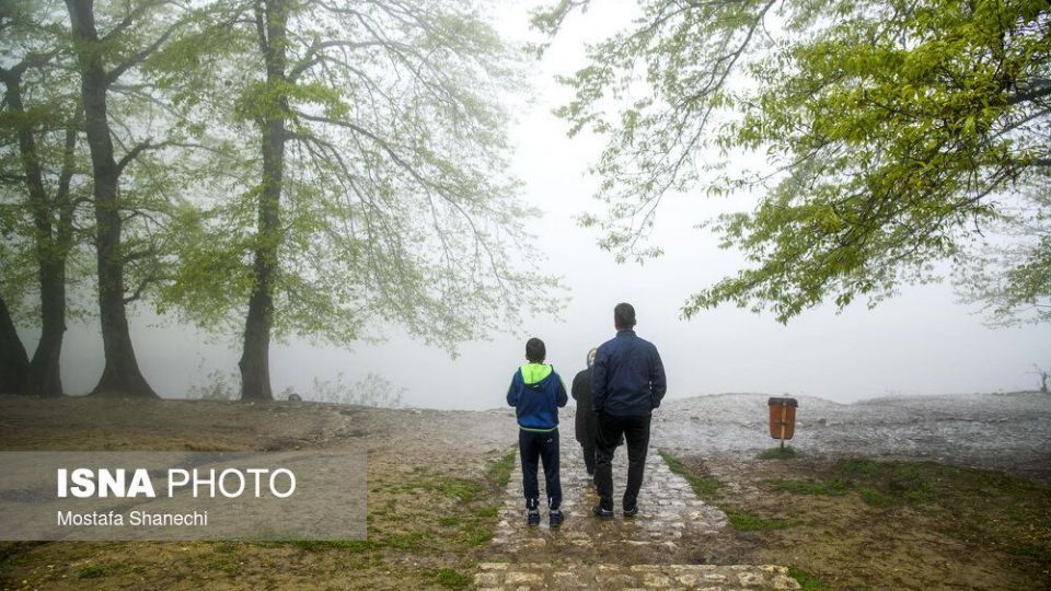 مسافران نوروزی منطقه گردشگری عباس آباد بهشهر