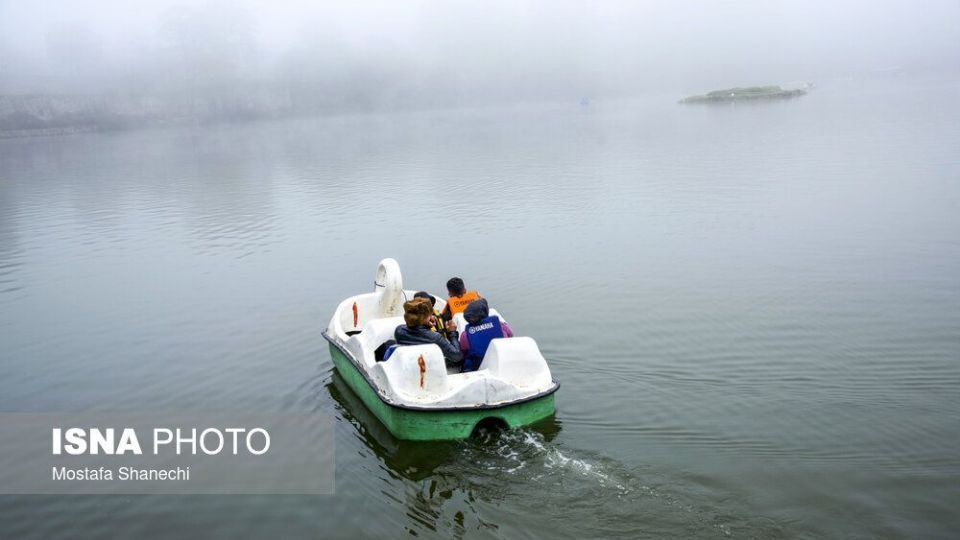 مسافران نوروزی منطقه گردشگری عباس آباد بهشهر