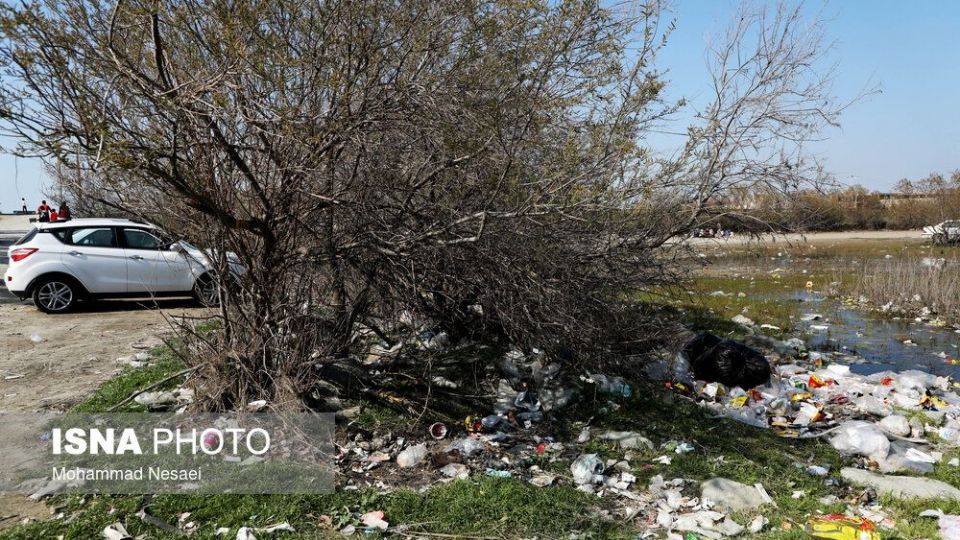 مسافران نوروزی در اسکله بندر ترکمن