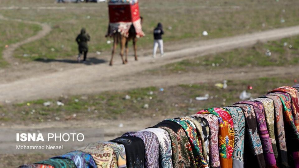مسافران نوروزی در اسکله بندر ترکمن
