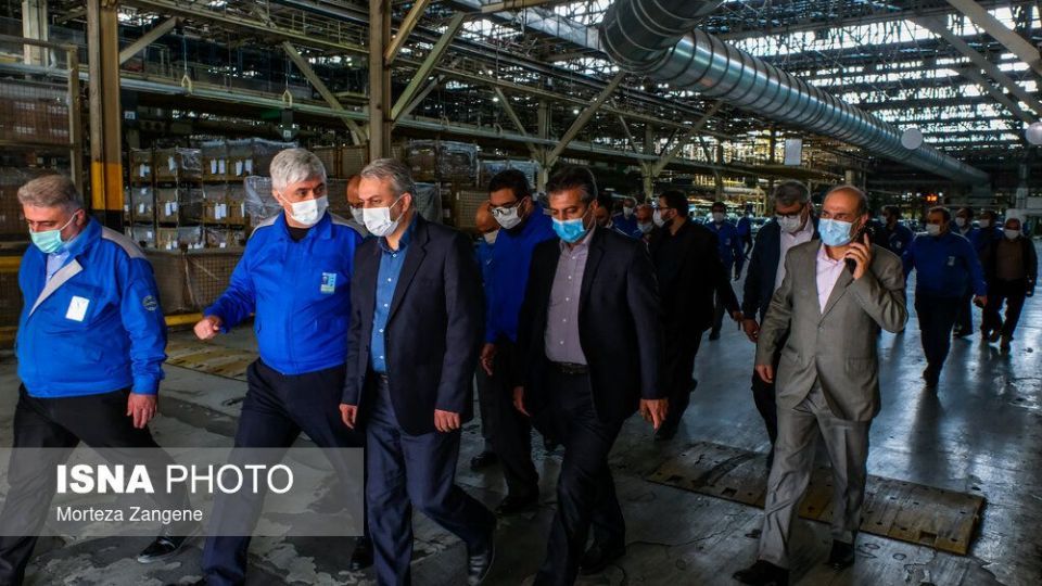 بازدید وزیر صمت از دو شرکت ایران خودرو و پارس‌ خودرو