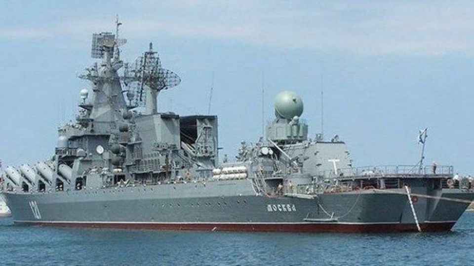  رزمناو موشکی «مسکوا» در دریای سیاه غرق شد