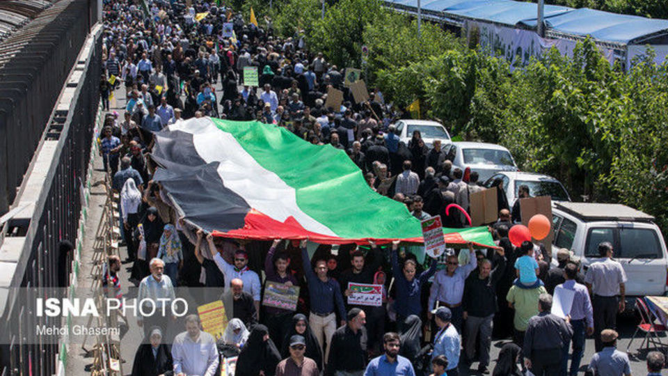 مسیرهای راهپیمایی روز جهانی قدس در تهران
