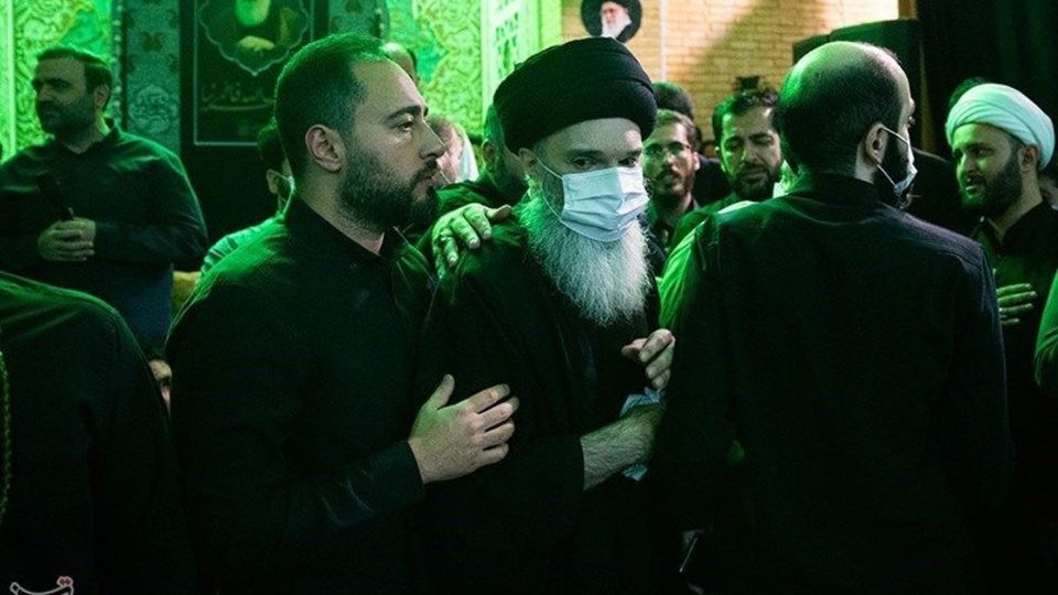 وداع با پیکر آیت‌الله فاطمی‌نیا