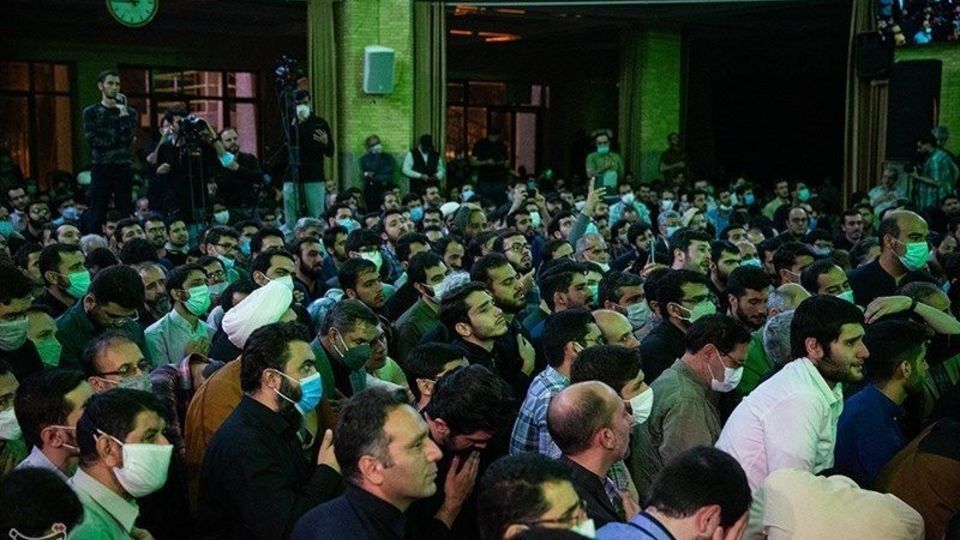 وداع با پیکر آیت‌الله فاطمی‌نیا