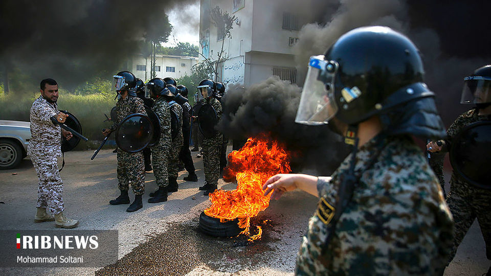 رزمایش گردان بیت المقدس در ساری