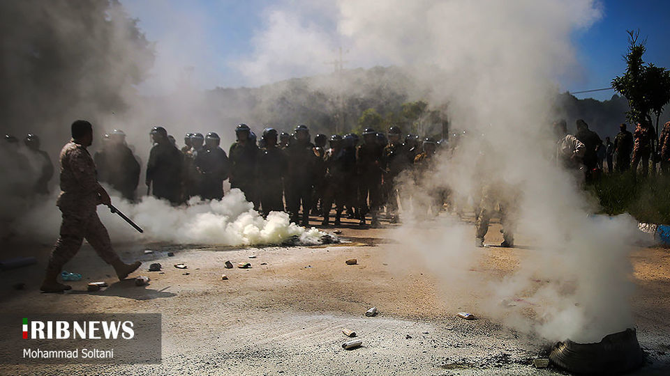 رزمایش گردان بیت المقدس در ساری