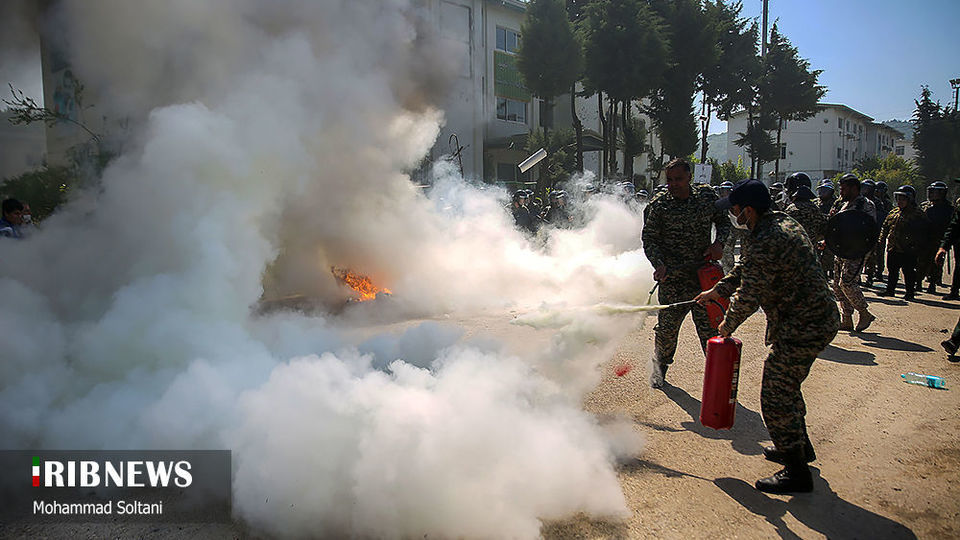 رزمایش گردان بیت المقدس در ساری