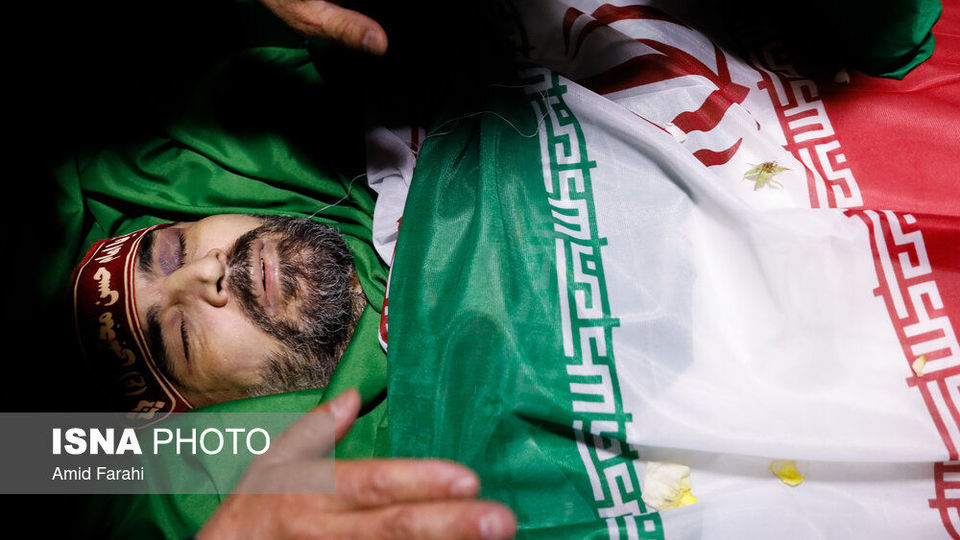 مراسم وداع با پیکر شهید صیاد خدایی