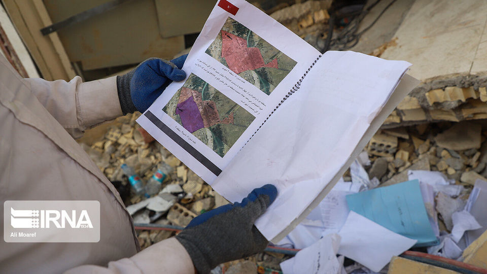 آواربرداری در ساختمان مترو پل- روز هشتم