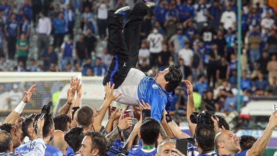  جشن قهرمانی تیم فوتبال استقلال 