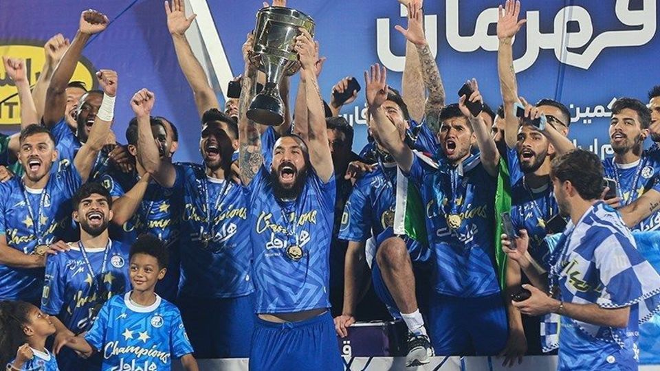  جشن قهرمانی تیم فوتبال استقلال 