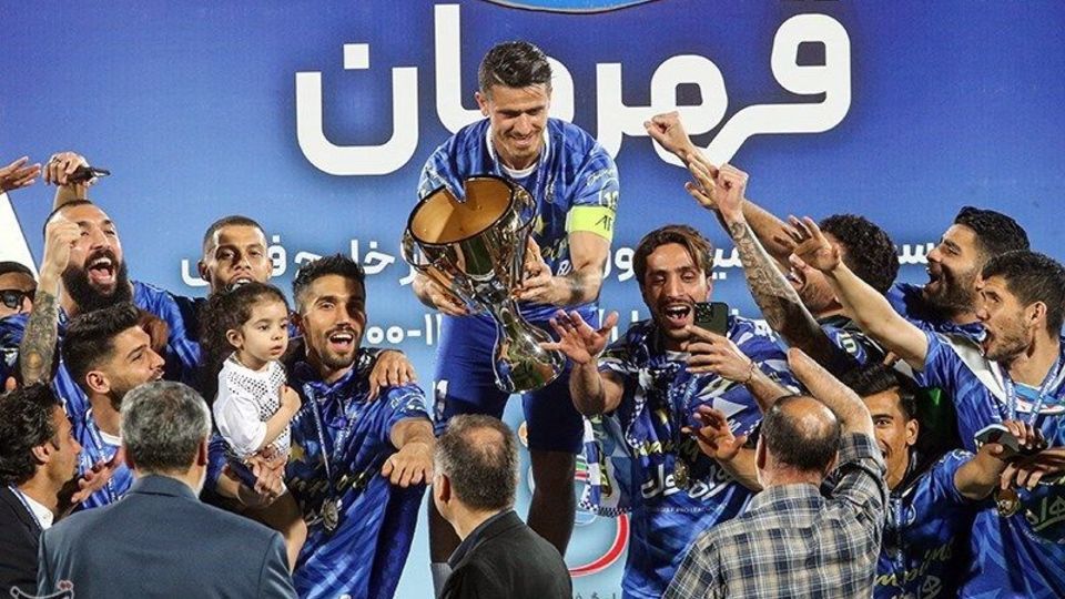  جشن قهرمانی تیم فوتبال استقلال 