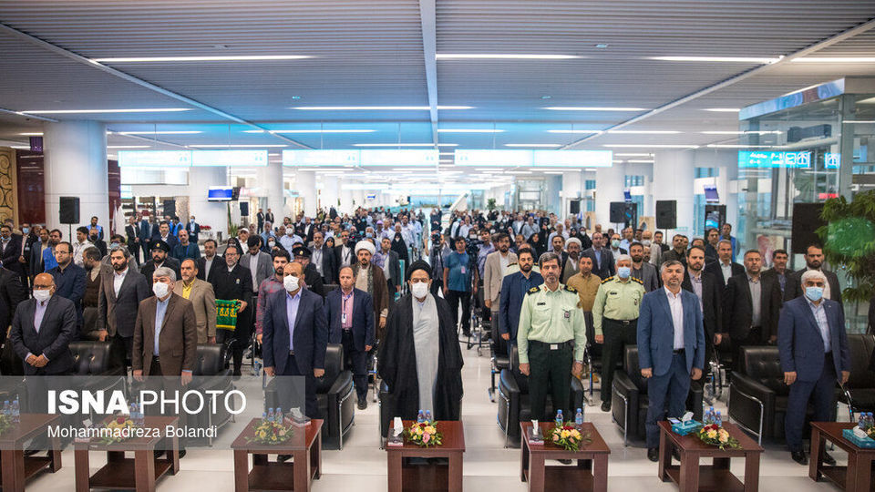 مراسم بدرقه اولین کاروان حجاج ایرانی