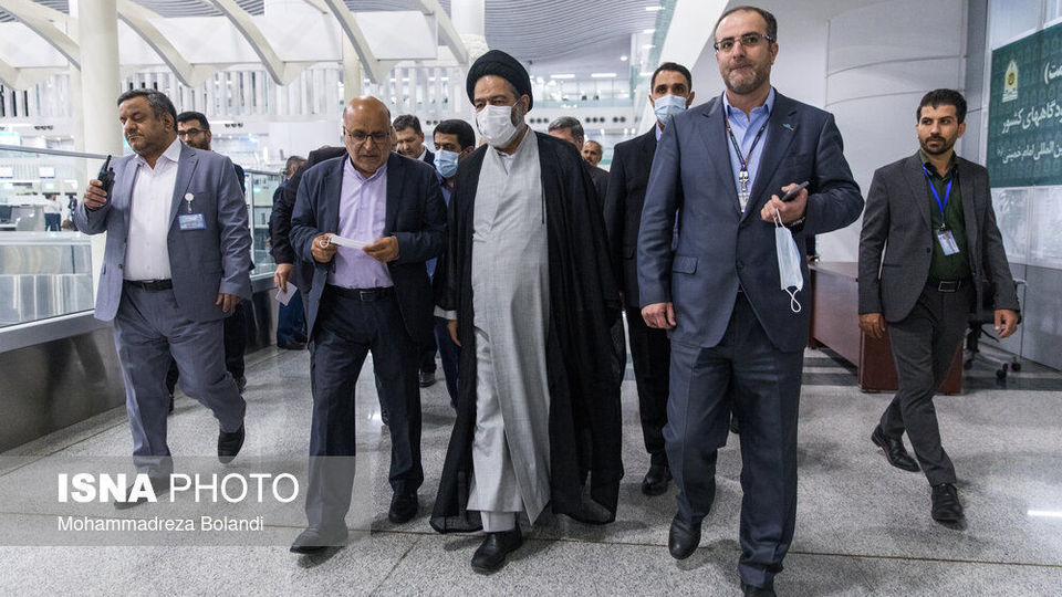 مراسم بدرقه اولین کاروان حجاج ایرانی