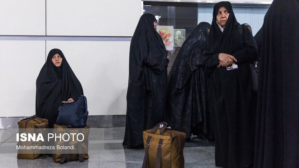 مراسم بدرقه اولین کاروان حجاج ایرانی