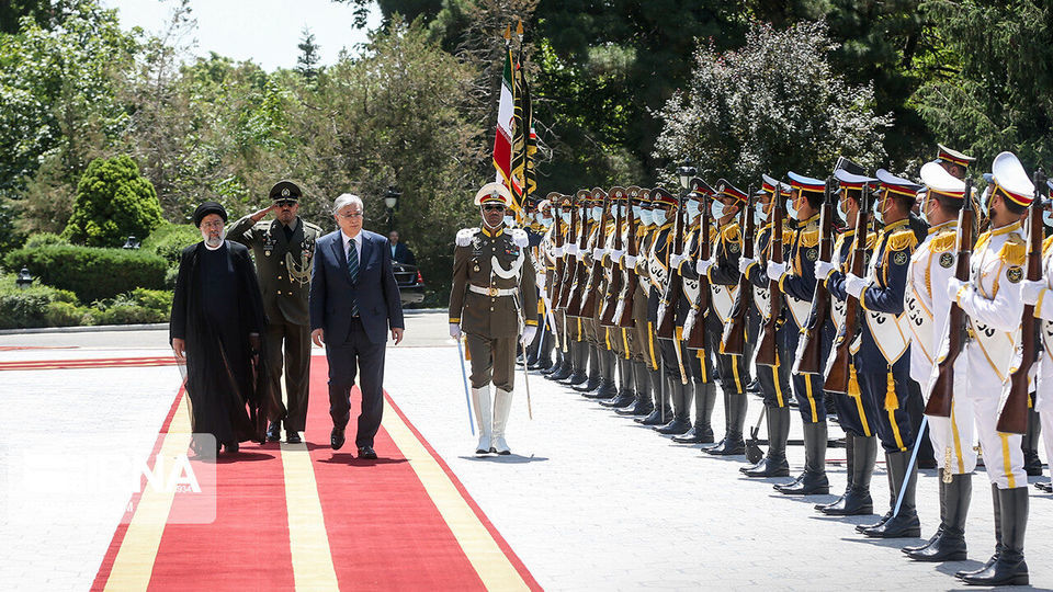 استقبال رسمی از رئیس جمهور قزاقستان