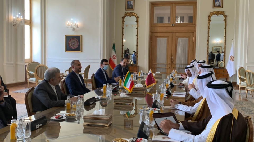 وزیر خارجه قطر با امیرعبداللهیان دیدار کرد