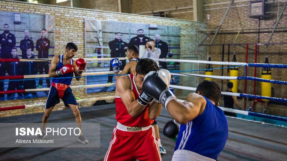 تمرین تیم ملی بوکس