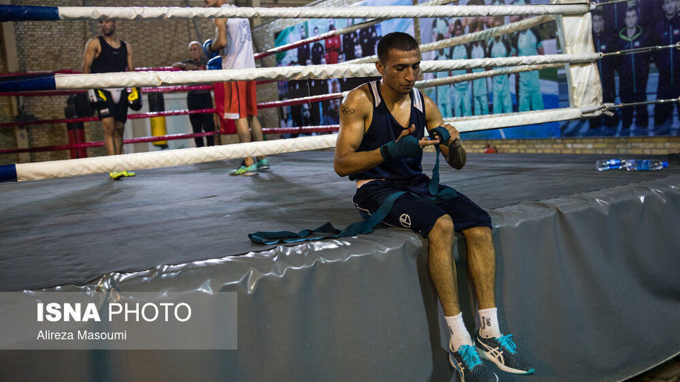 تمرین تیم ملی بوکس