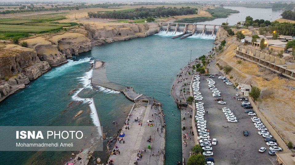 شنا در رودخانه «دز»