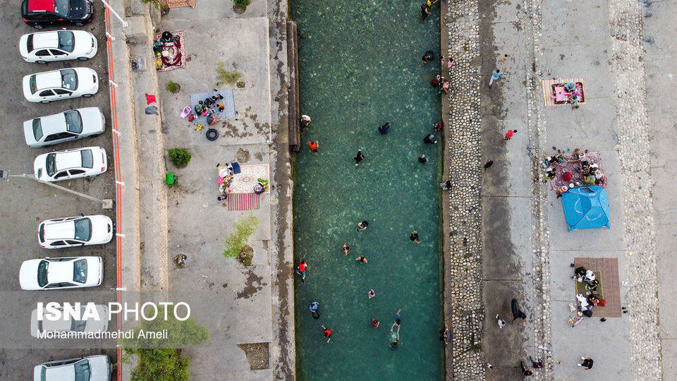 شنا در رودخانه «دز»