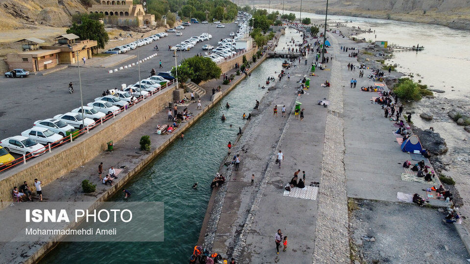 شنا در رودخانه «دز»