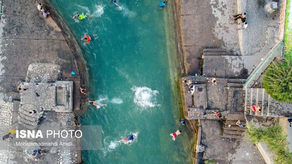 شنا در رودخانه «دز»