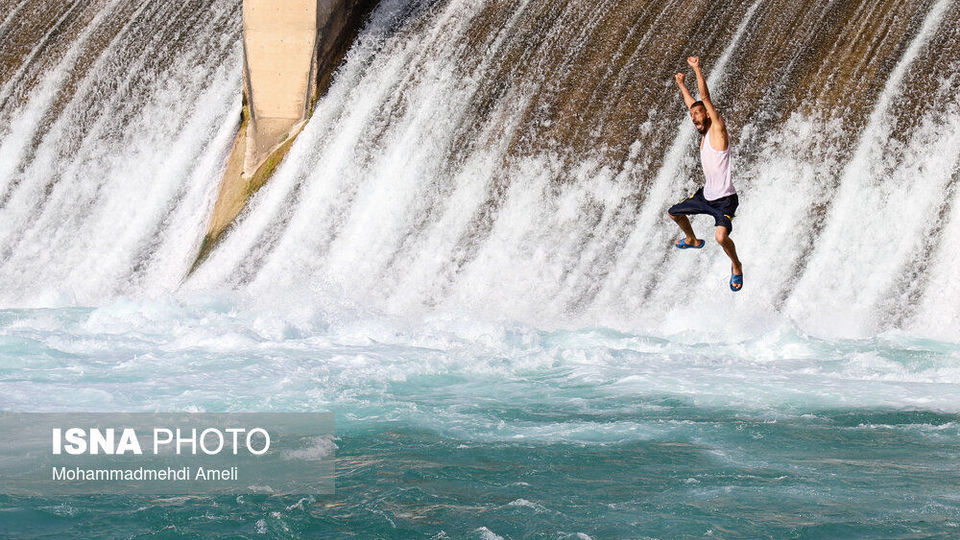 شنا در رودخانه «دز»