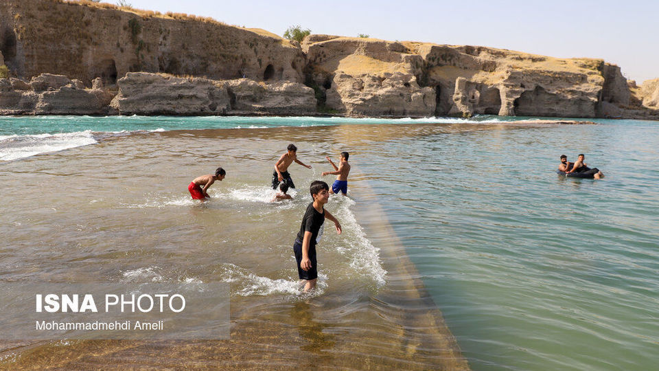 شنا در رودخانه «دز»