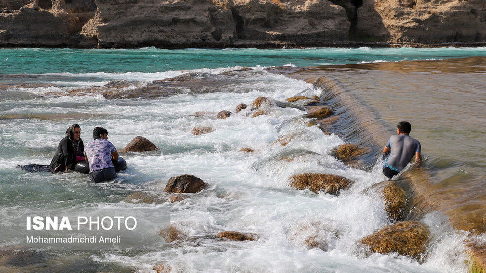 شنا در رودخانه «دز»