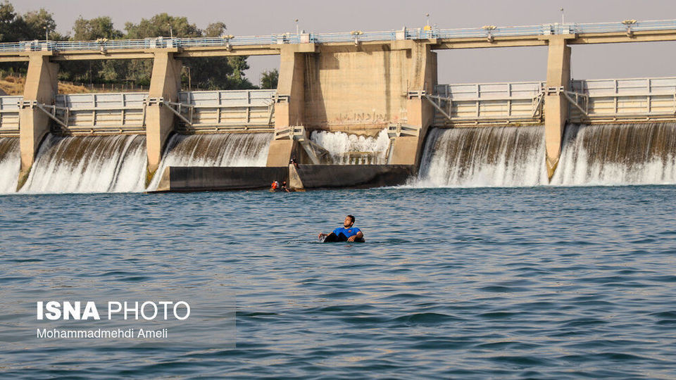 شنا در رودخانه «دز»