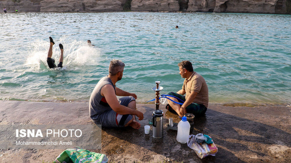 شنا در رودخانه «دز»