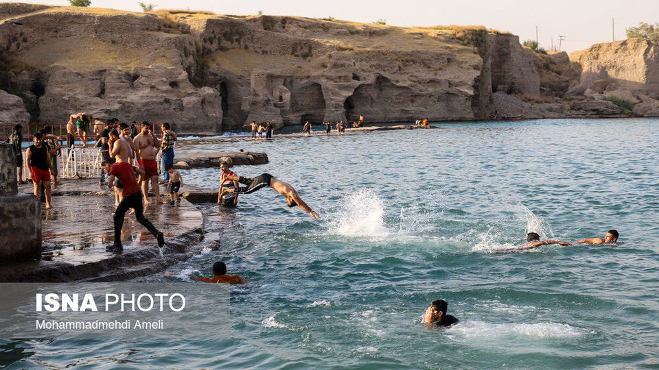 شنا در رودخانه «دز»